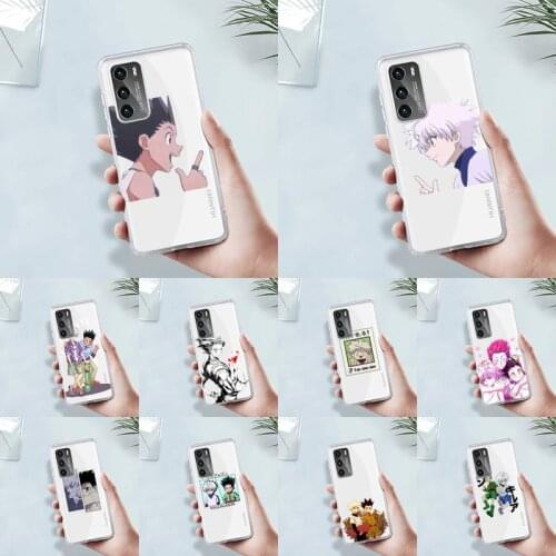 Hunter X Hunter Killua Zoldyck Phone Case Transparent For Huawei 8 7 6 5 4 3 2 pro SE i E Soft TPU Clear Mobile Bags Coque