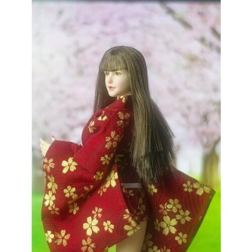 1/6 Soldier Hand-made Costume Model Plastic Body Bjd Doll Ancient Costume Kimono Set 12 Inch Action Figure Toy Accessories