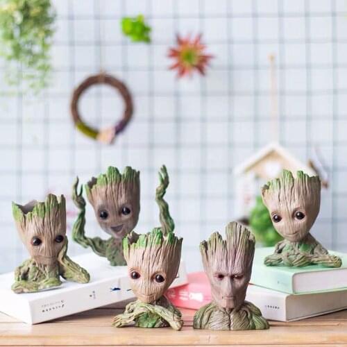 Resin figurines vintage decorations for home statuette accessories statue resine moderne room Plant pot decoration birthday gift