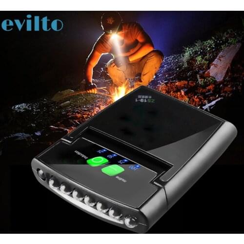 6Led Rechargeable Body Motiom Sensor Clip-on Headlamp Hat Adjustable Lamp Cap Waterproof IP64 Headlight Torch Light Built-in