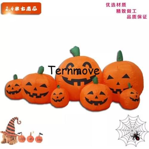 Giant Pumpkin Lantern Halloween Inflatable Toys New Year Party Props For Children Christmas Gift Yard Garden Deco Blow Up