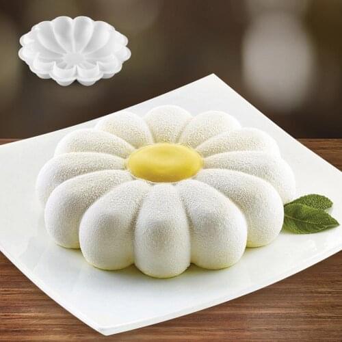 Silicone Sunflower Mousse Cake Mold Flower Baking Tool Kitchen Mousse Baking Mould Party Dessert Decorating Tools Pastry Modles