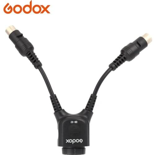 Godox DB-02 Cable Y Adapter 2 to 1 for PROPAC Power Pack PB960 Speedlite Flash AD360 AD180