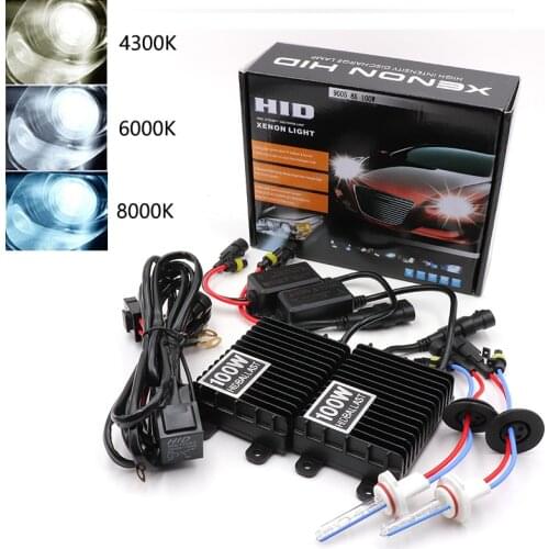 Niscarda H1 H3 H4 H11 9006 75W 100W Ballast HID Xenon Kit 4300K 6000K 8000K 12V Car Light Headlight 9005 9006