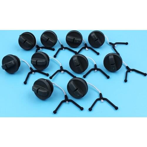 10Pcs/lot Oil Tank Caps For HUSQVARNA 61 66 238 266 268 272 42 234 242 Chainsaw Replacement Parts 501 626 602