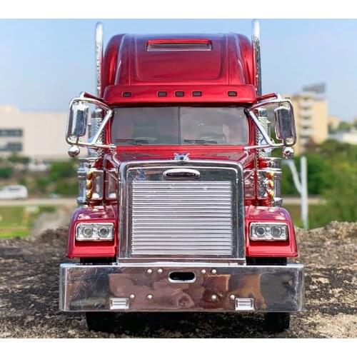 Diecast USA Truck Tractor 1:32 Diecast Metal Alloy Vehicle American Heavy Trailer Head Model Toys Accessories Gifts Display