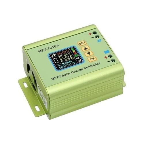 MPT-7210A LCD MPPT Solar Panel Charge Controller Aluminum Alloy for LiPo Battery output 600W 24V 36V 48V 60V 72V battery pack