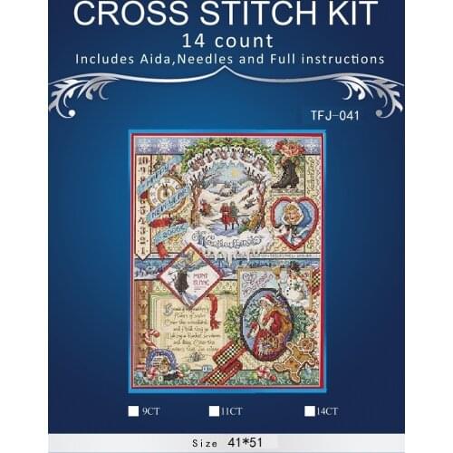 ONEROOM Embroidery Counted Cross Stitch Kits Needlework - Crafts 14 ct DMC DIY Arts Handmade Decor -flowers