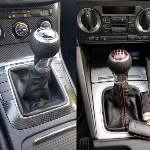 Quality excellent Gear shift knob for Audi skoda seat A3 A4 B6 B7 b8 A6 S4 B8 8K A5 8T Q5 8R For volkswagen vw passat golf