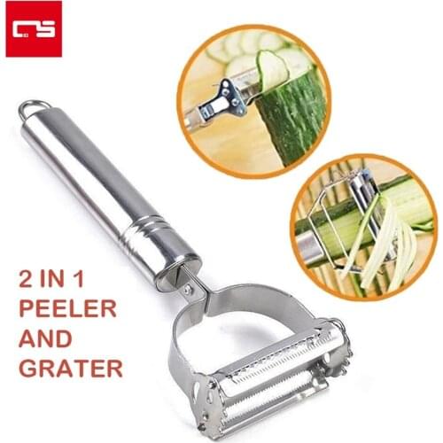 Fruit and Vegetable Peeler Stainless Steel Multi-function Precision Kitchenware Tool Grater Julienne Cutter Peeler for Potato