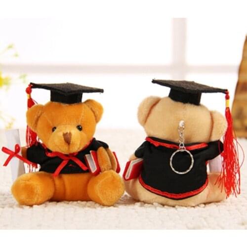 9cm Dr. Bear Plush Toy For Children Girls Boy Graduation Gifts Kawaii Teddy Bear Animal Dolls Soft Stuffed Toys For Kids Baby