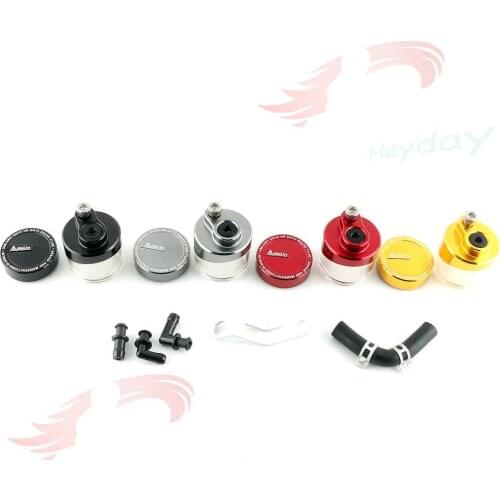 CNC Motorcycle Brake Fluid oil Reservoir Cup tank + support bracket For YAMAHA MT07 MT09 TMAX500 530 HONDA YZFR3 R25