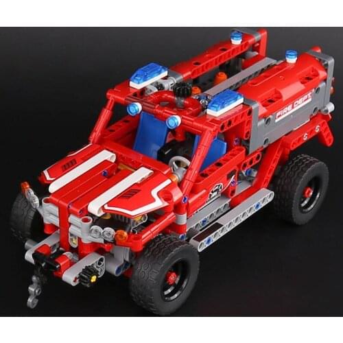 Technical 2-in-1 Model First Responder Block Set Compatible Boy girl building blocks toys for children Christmas birthday Gifts