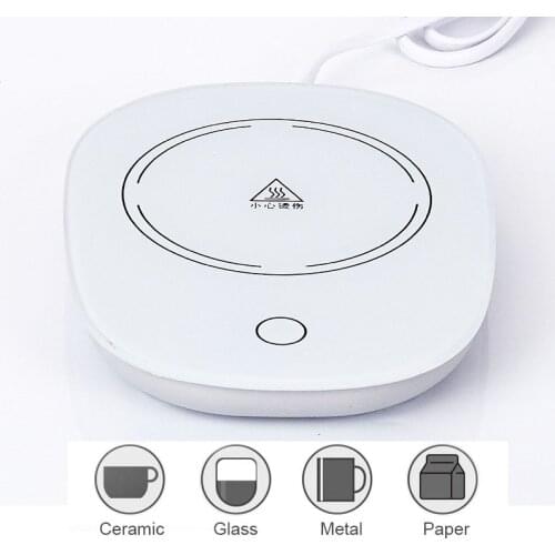 USB Coffee Mug Cup Warmer for Home Office Milk Tea Water Heating Pad USB Grain Cup Warmer Thermostat Heat Beverage Mug Mat