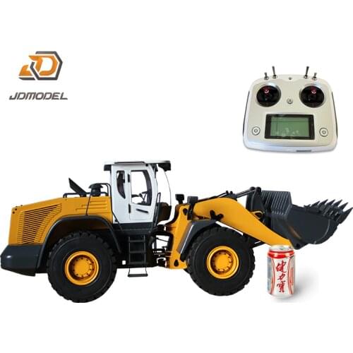 JDMODEL Assembled 1/14 Metal Hydraulic RC Loader Model With I6S Radio Valve Pump ESC Painted Yellow TH18496-SMT5