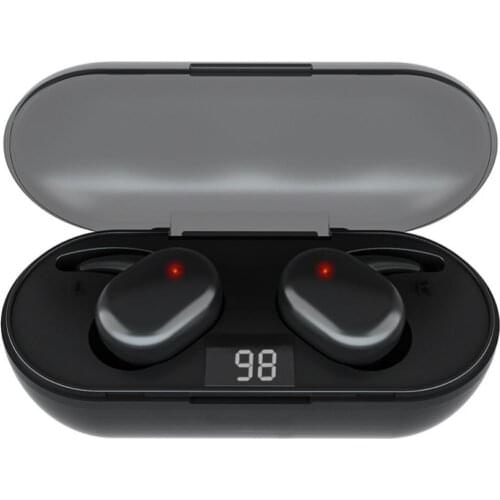 Q2 LCDTWS Touch Digital Bluetooth 5.0 Headset Wireless 4D Stereo Noise Cancelling Gaming Headset for iPhone and Android