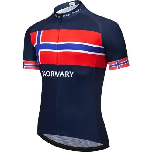 Cycling Jersey 2020 Norwegian Blue New Team Custom Road Mountain Racing Top Bike Jersey Maximum Storm