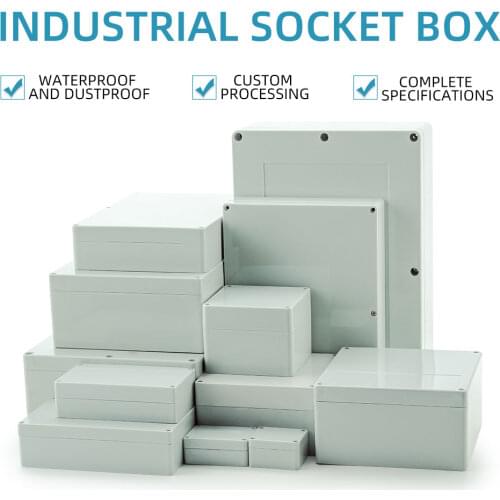 Waterproof Plastic Enclosure Box Electronic ip67 Project Instrument Case Electrical Project Box ABS Outdoor Junction Box Housing