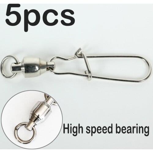 Stainless Steel High-speed Rotation Pin Lure Swivel Enhanced Pin Fishing Accessory for Fishing