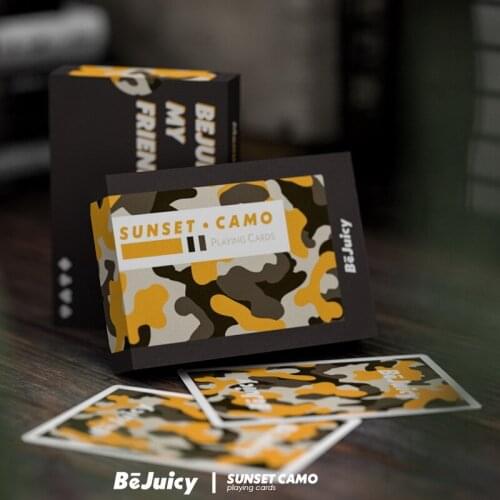 Sunset Camo Playing Cards Poker Size Deck USPCC Custom Limited Edition Sealed Magic Props