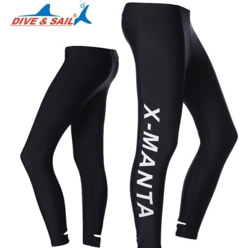 Dive&Sail Lycra long pants women and men rash guard surf board sailing boat swimming pant anti-slip UPF50 anti-jellyfish