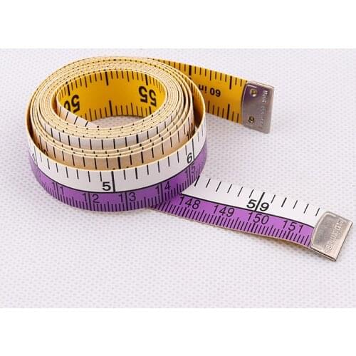 1PC Random Color 1.5M Length Measurement Ruler For Clothing Pants Supplies DIY Tailor Handmade Sewing Crafts Measuring Tape