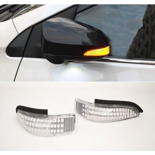 2PCS For Toyota CAMRY COROLLA YARIS VENZA Car Styling Amber Sequential Blinker Side Mirror Indicator Turn Signal Light