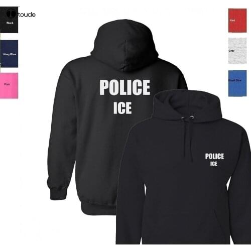2019 fashion man Hoodies POLICE ICE Hoodie Sweatshirt - Two Sides Print S-3XL Sweatshirt