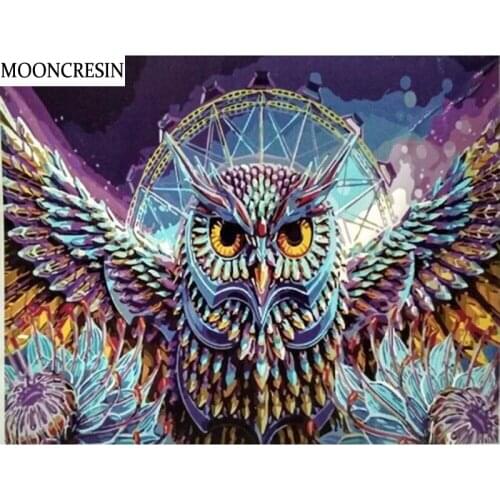 5D Diamond Painting Full Drill Square Christmas Needlework Cross Stitch Diy Diamond Embroidery Owl Mosaic Crafts Decoration Home
