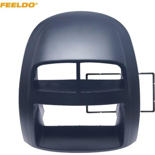 FEELDO Auto CD DVD Radio Fascia Frame for PROTON MYVI/Daihatsu Sirion/Toyota Passo 2DIN Stereo Dash Face Plate Frame Panel Mount