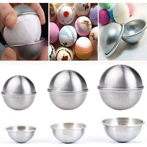 Geometric Shape Bath Bomb Molds Aluminum Alloy Shell Heart Shape Baking Mold for Dessert Pastry Cookie Baking Mold Kitchen Tool