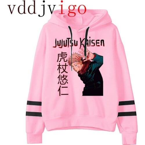 Hot Japanese Anime Jujutsu Kaisen Hoodies Men Kawaii Winter Warm Unisex Cartoon Gojo Satoru Yuji Itadori Graphic Streetwear Male