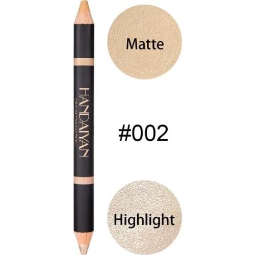 Q1FB 2 in 1 Double Head Highlighter Concealer Pencil for Lifting and Highlighting Eyebrows Waterproof Lasting