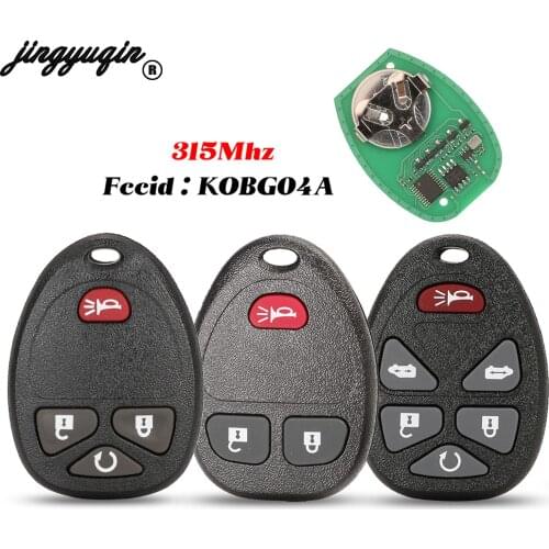 Jingyuqin For Chevrolet HHR Uplander Pontiac Montana SV6 Saturn Relay Buick Terraza 3/6 Buttons 315Mhz KOBGT04A Remote Car Key