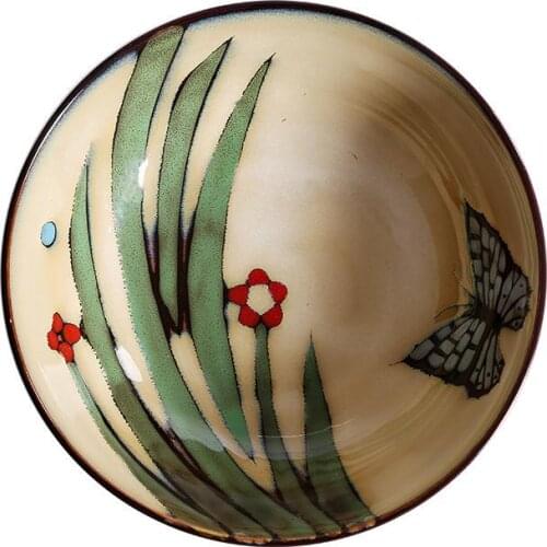 Ceramics Creative Bowl Eco-Friendly Soup Salad Noodle Storage Bowl Handmade Food Container Porcelain Rice Bowl Frutero 1PCS