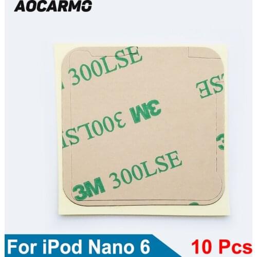 Aocarmo 10Pcs/Lot LCD Display Screen Sticker Adhesive For iPod Nano 6 Gen 6th 300LSE Tape