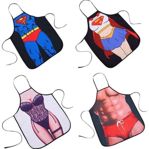Kitchen Apron for Sexy Women Men Sexy Bikini Funny Anti-Oil Apron Cooking Apron Cookware Tools Party Supplies