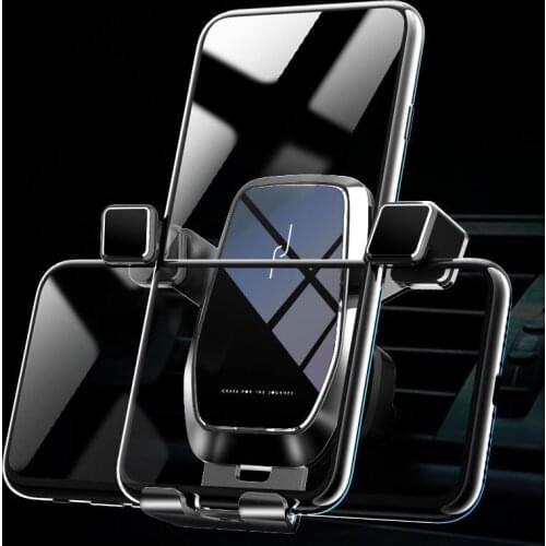 Metal 360 grade smartphone holder Air outlet Vertical horizontal Om A3 S3 gravity phone assembly bracket 4.7 inches