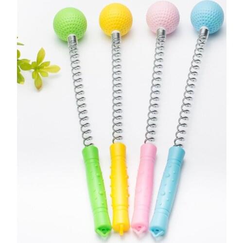 Massage Hammer Golf Ball Spring Elastic Silicone Non Slip Health Care Fatigue Relief Stress Relieve Neck Should Back Manual Mass