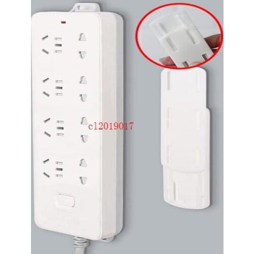 New type of wall mounted row plug retainer creative no-punch portable powerful traceless plug wall paste