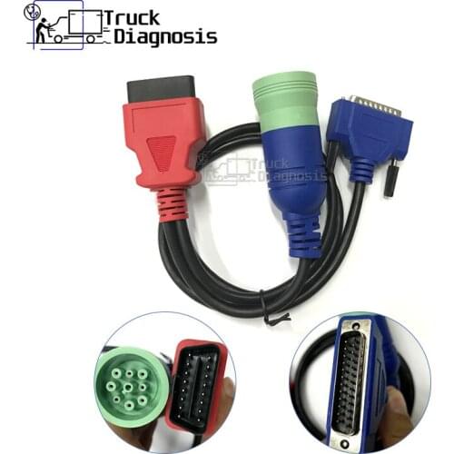 OBDII 16 pin+ 9Pin Cable for DPA5 universal Heavy Duty Truck Diagnostic tool OBDII 9Pin To 16 Pin OBD Diagnostic Connector