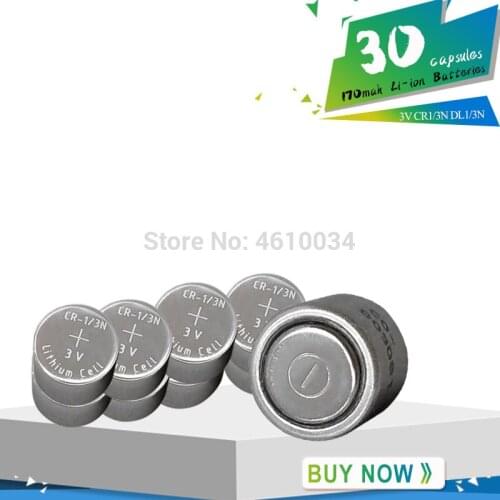 30pcs original CR1/3N 3V CR-1/3N CR13N M6 M7 DL-1/3N 3v Lithium Battery for Camera Locator Cell Button Li-ion Batteries