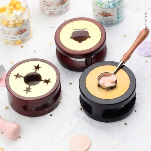 Retro Sealing Wax Furnace Stove Pot Wax Seal Stamp Pot Spoon DIY Decorative Stamps With Wax Beans For Craft Gifts