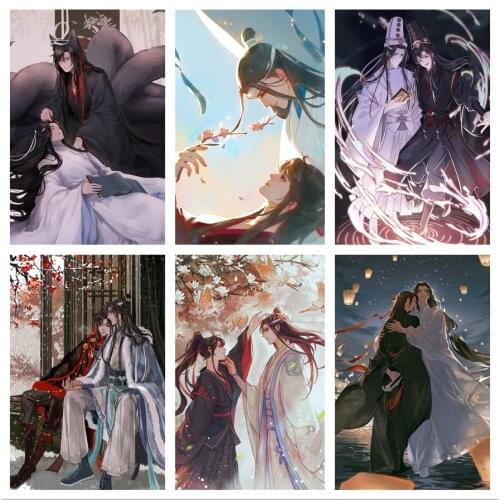 Wei Wu Xian/lan Zhan Anime Posters Mo Dao Zu Shi Poster Canvas Painting Wall Poster Wall Art Photos for Childrens Room Decor