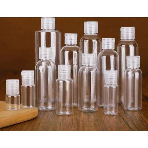 Plastic Bottle Flip Butterfly Lid For Liquid 5ML 10ML 20ML 30ML 50ML 60ML 100ML 120ML Travel Essential Oils Perfume PET Bottles