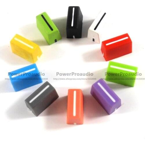 20pcs/lots Channel Crossfader Fader Cap Knob For RANE 56 RANE TTM56 TTM 56s(green /blue /red/ black/ white /purple ))