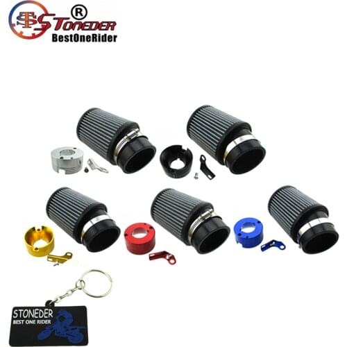 STONEDER Air Filter + Adapter Kit For 11Hp 13Hp Honda GX340 GX390 Clone Engine Go Kart Predator 301cc 420cc Carbs