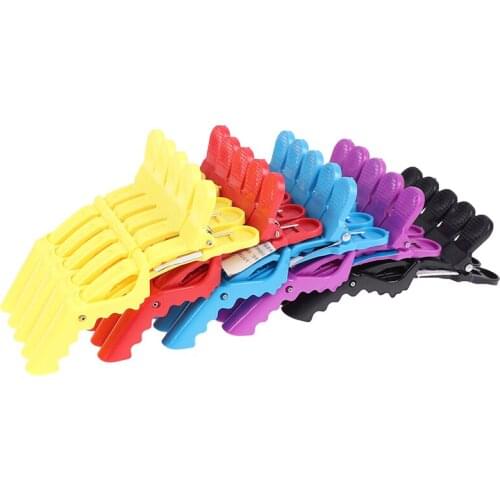 Barbers Clips Professional Matte Sectioning Clips Clamps Hairdressing Salon Hair Grip Crocodile Hairdressing Hair Style 5pcs