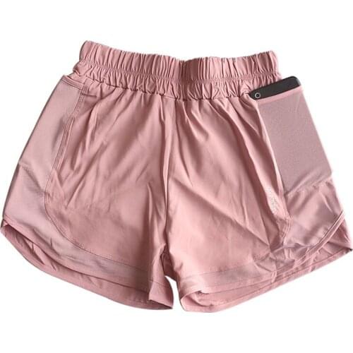 Women 2 In 1 High Waist Yoga Shorts Hip Push Up Lined Sports Pants Running Cycling Quick Dry Gym Fitness Leggings Sport Shorts