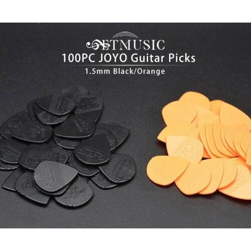 100pcs/lot JOYO Guitar Pick "Never Give Up Dreams" 1.5mm Thinckness Black/Orange